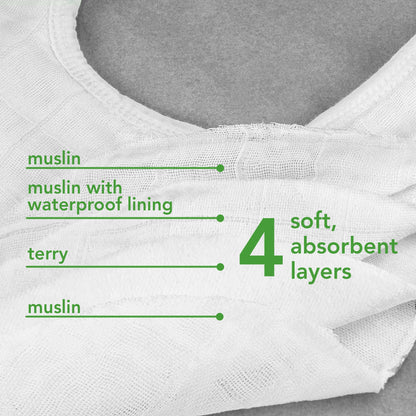 Muslin Stay-dry Teether Bibs 3 pk