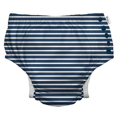 GREEN SPROUTS - Eco Snap Swim Diaper with Gusset (Stripes Collection)