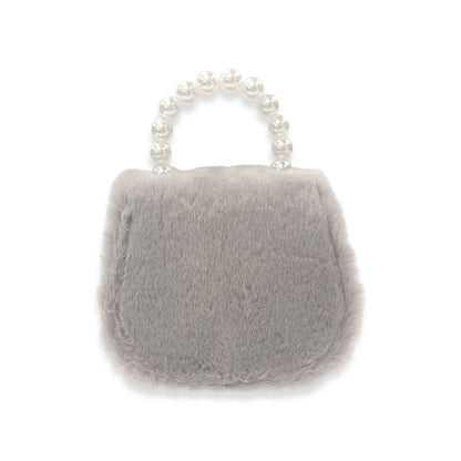 DOE A DEAR -  Mesh Bow Furry Purse