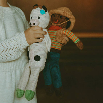 Plush Farm Animal - Cuddly Cow