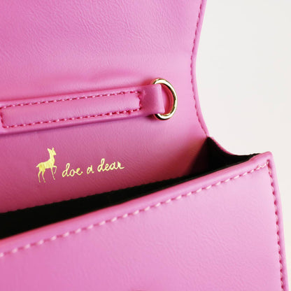 DOE A DEAR - Unicorn & Cherry Applique Purse