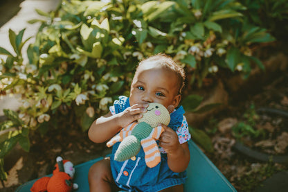 Handcrafted Dragonfly Baby Rattles - Organic Cotton Crochet