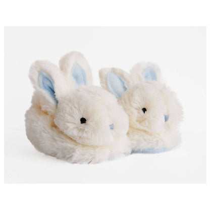 Blue Bunny Booties with Rattle - Size 0/6 months