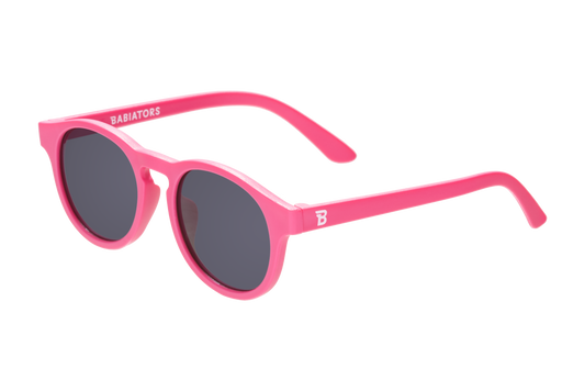 BABIATORS - Kids Pink Azalea Keyhole Sunglasses with Smoke Lens