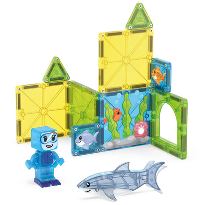 MAGNA-TILES - Shark Dive 13 Piece Set