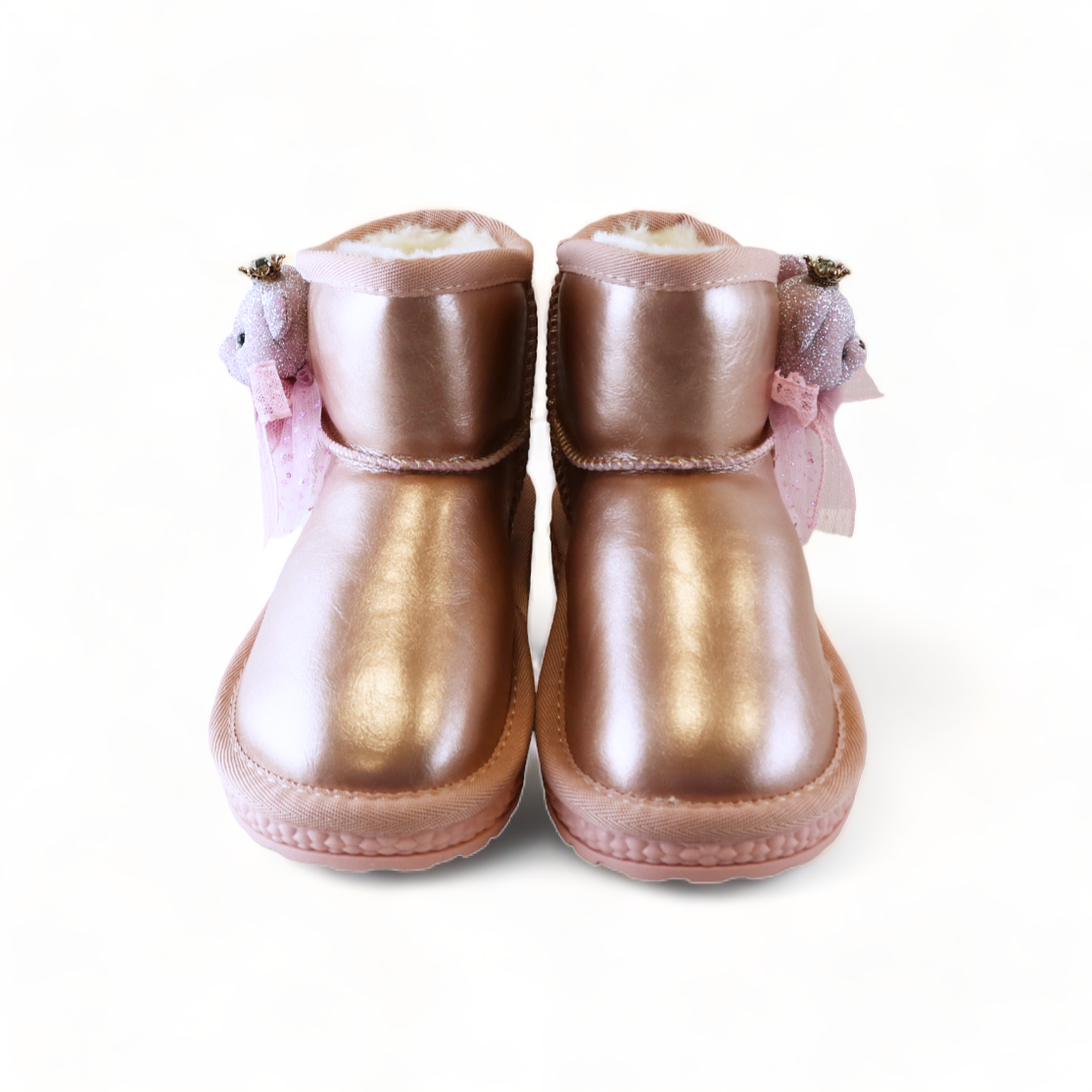 DOE A DEAR - Pink Handcrafted Princess Bear Boot