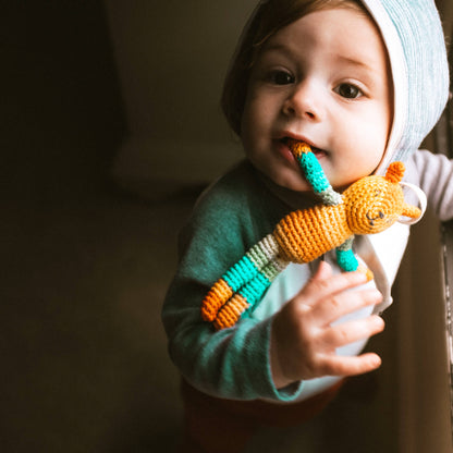 Animal Friend Rattle made from Organic Cotton