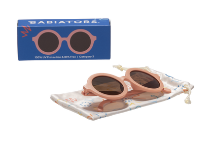 BABIATORS - Peachy Keen Euro Round Kids Sunglasses with Amber Lens