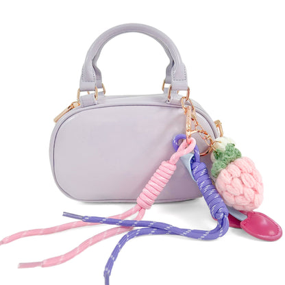 DOE A DEAR - Bowler Purse with Charms
