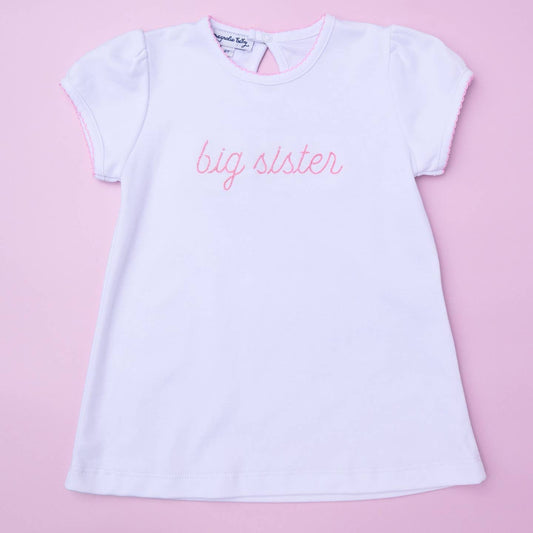 MAGNOLIA BABY - Big Sister Embroidered T-Shirt