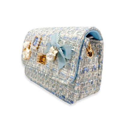 DOE A DEAR -  Teddy & Bow Tweed Purse