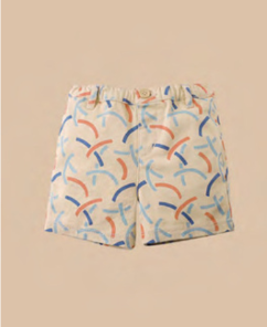 GINGERSNAPERS - Boys Alfie Shorts In Hoops All-Over Print