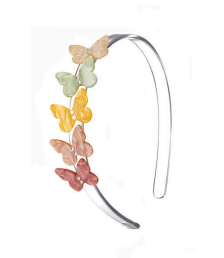 LILIES & ROSES - Butterflies Pearlized Pastel Shades Headband