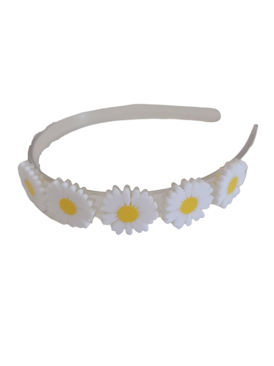 LILIES & ROSES - Multi Daisies White Headband