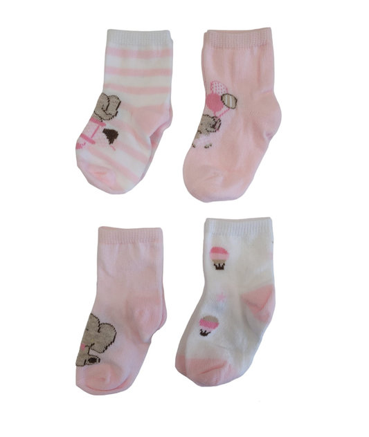 MAYORAL - 4 Pc Set Socks - Rosa Baby