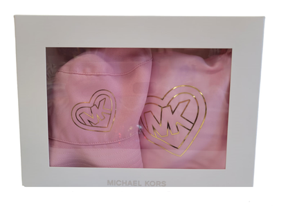 MICHAEL KORS - Monogram Print Swimsuit + Hat Set