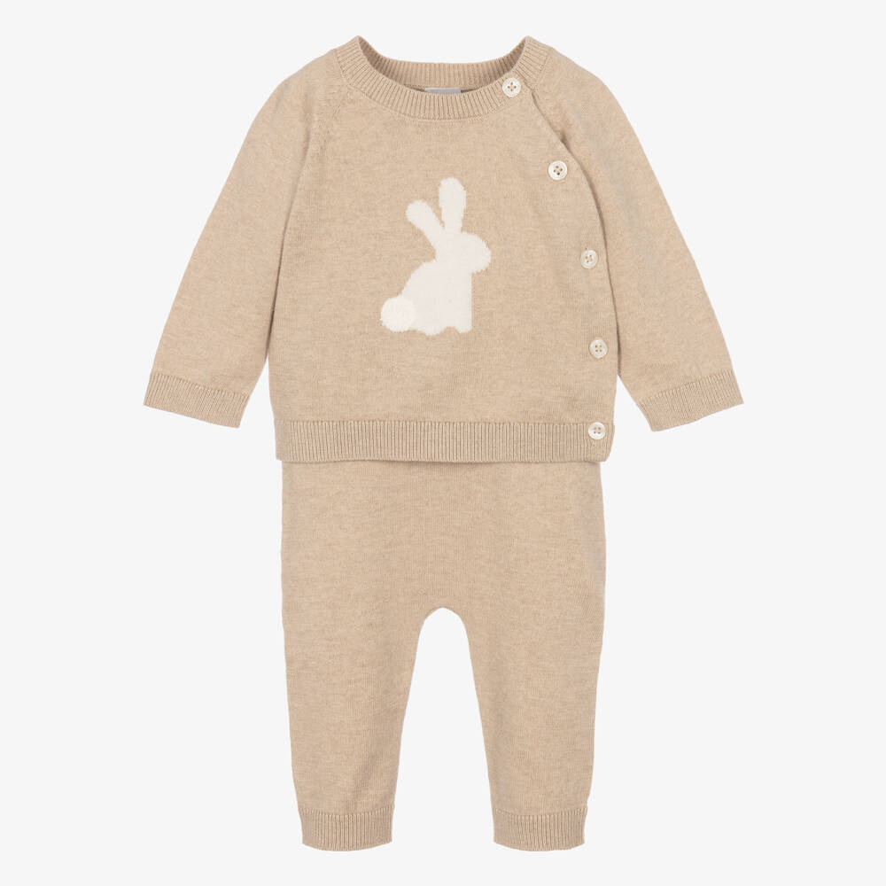 PETIT BATEAU - Baby 2Pc Knit Sweater And Pants