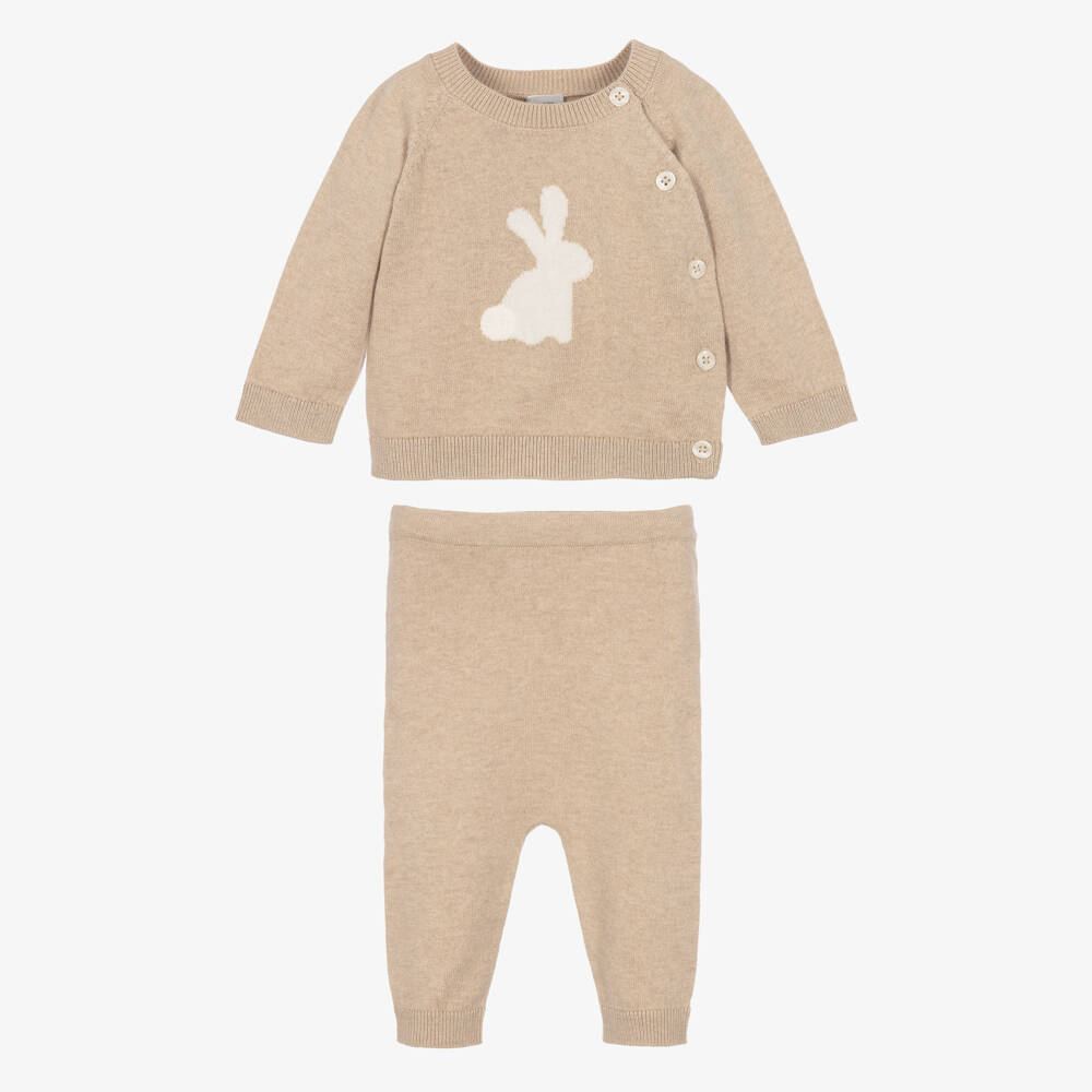 PETIT BATEAU - Baby 2Pc Knit Sweater And Pants