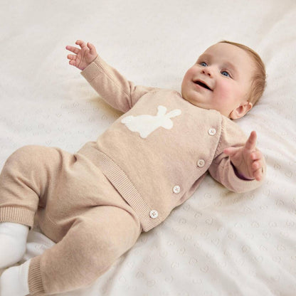 PETIT BATEAU - Baby 2Pc Knit Sweater And Pants
