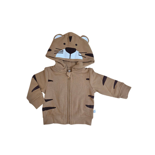 STELLA MCCARTNEY - Zip Up Tiger Hooded Sweatshirt