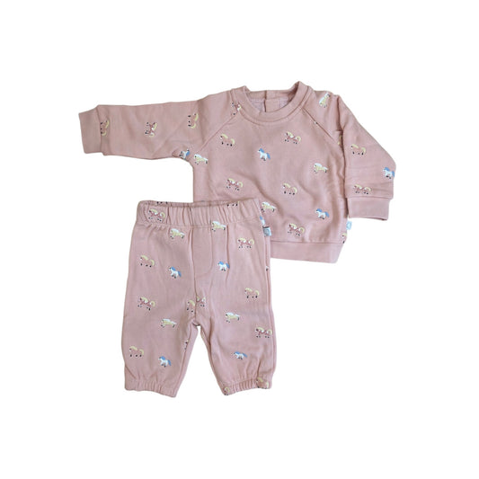 STELLA MCCARTNEY - Baby Girl Tracksuit With Horse Embro