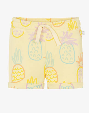 STELLA MCCARTNEY - Baby Girl Drawn Pineapples Shorts