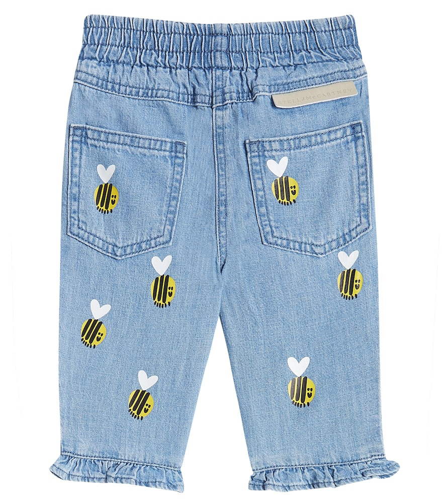 STELLA MCCARTNEY - Baby Girl Bumblebees Chambray Pants