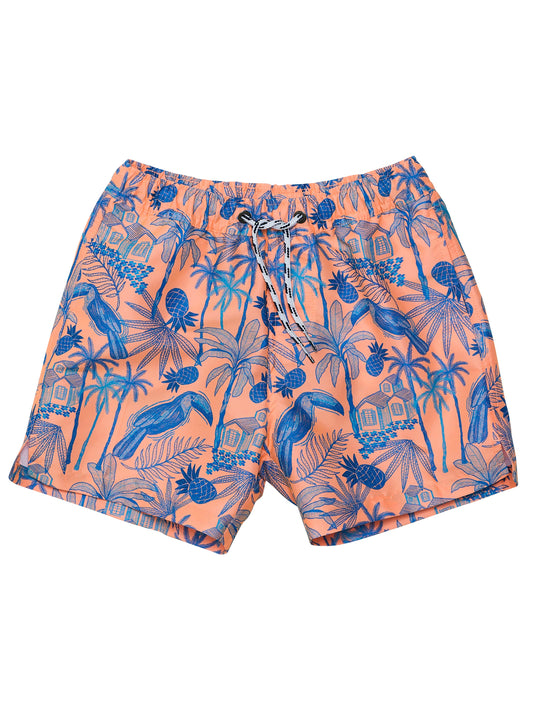 SNAPPER ROCK - TROPICANA VACAY SUSTAINABLE SWIM SHORT