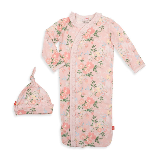 MAGNETIC ME - Ainslee Ruffle Placket Gown + Ruffle Hat Set