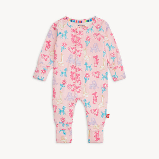 MAGNETIC ME - Pink Party Animals Glow In The Dark Modal Coverall