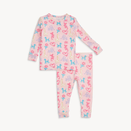 MAGNETIC ME - Pk Party Animals Glow In The Dark Mod L/s Pj