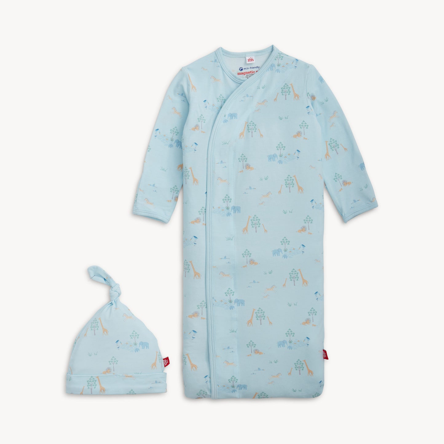 MAGNETIC ME - Serene Safari Blue Modal Gown + Hat Set