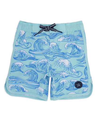 FEATHER 4 ARROW - Scallop Boardshort - Canal Blue