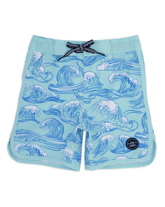 FEATHER 4 ARROW - Scallop Boardshort - Canal Blue