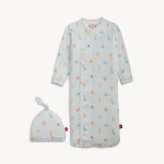 MAGNETIC ME - Lullaby Sky Bl Modal Magnetic Gown + Hat Set