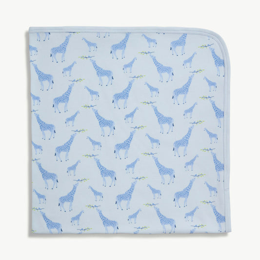 MAGNETIC ME - Blue Jolie Giraffe Organic Cotton Swd Blanket