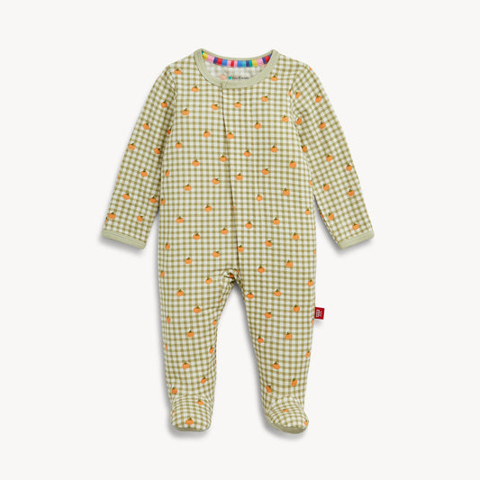 MAGNETIC ME - Pumpkin Plaid Modal Footie