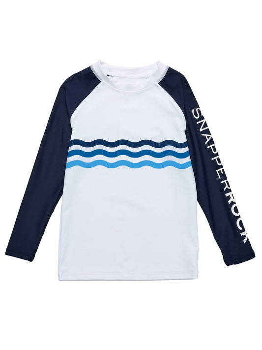 SNAPPER ROCK - WAVE STRIPE LS RASH TOP