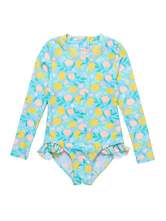 SNAPPER ROCK - LEMON DROPS LS SURF SUIT