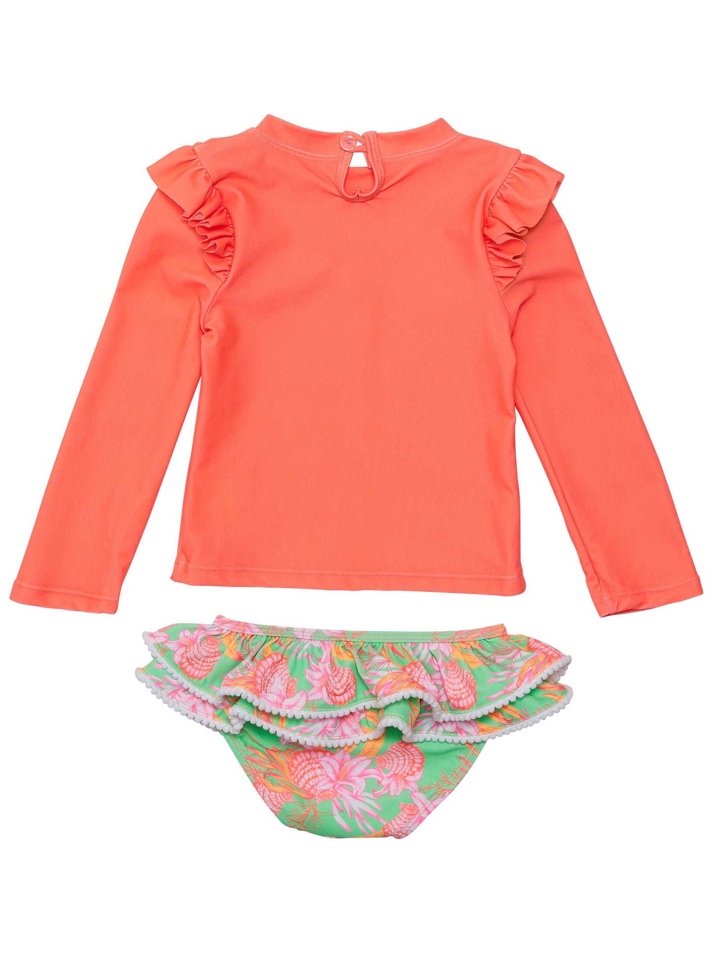 SNAPPER ROCK - COASTAL SHELLS SUSTAINABLE RUFFLE SET