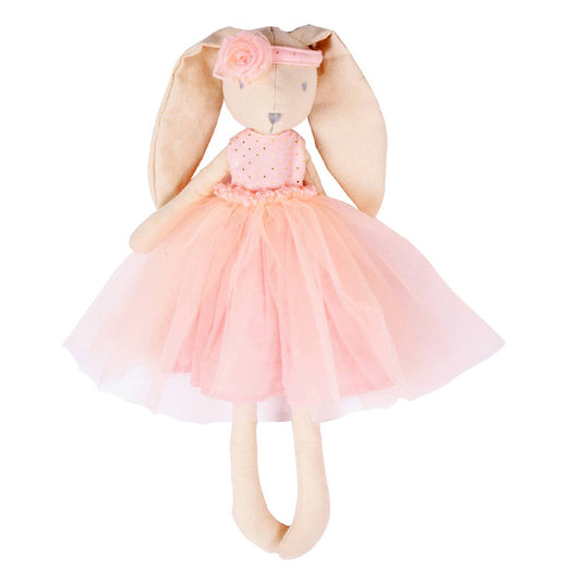 Marcella the Bunny Ballerina in Pink Toile Skirt
