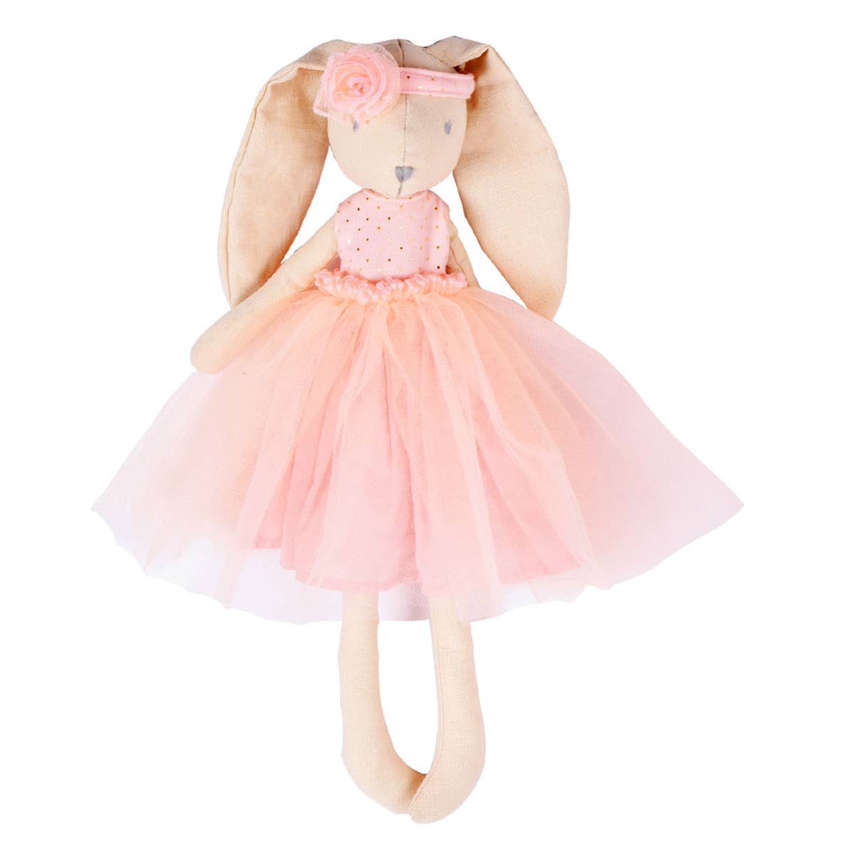 Marcella the Bunny Ballerina in Pink Toile Skirt