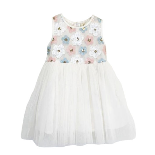 DOE A DEAR -  Sequin Floral Tulle Dress